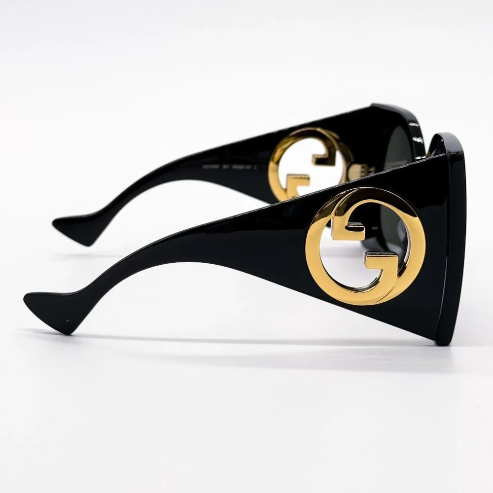 NEW GUCCI GG1254S 001 SUNGLASSES WOMEN BLACK EYEWEAR